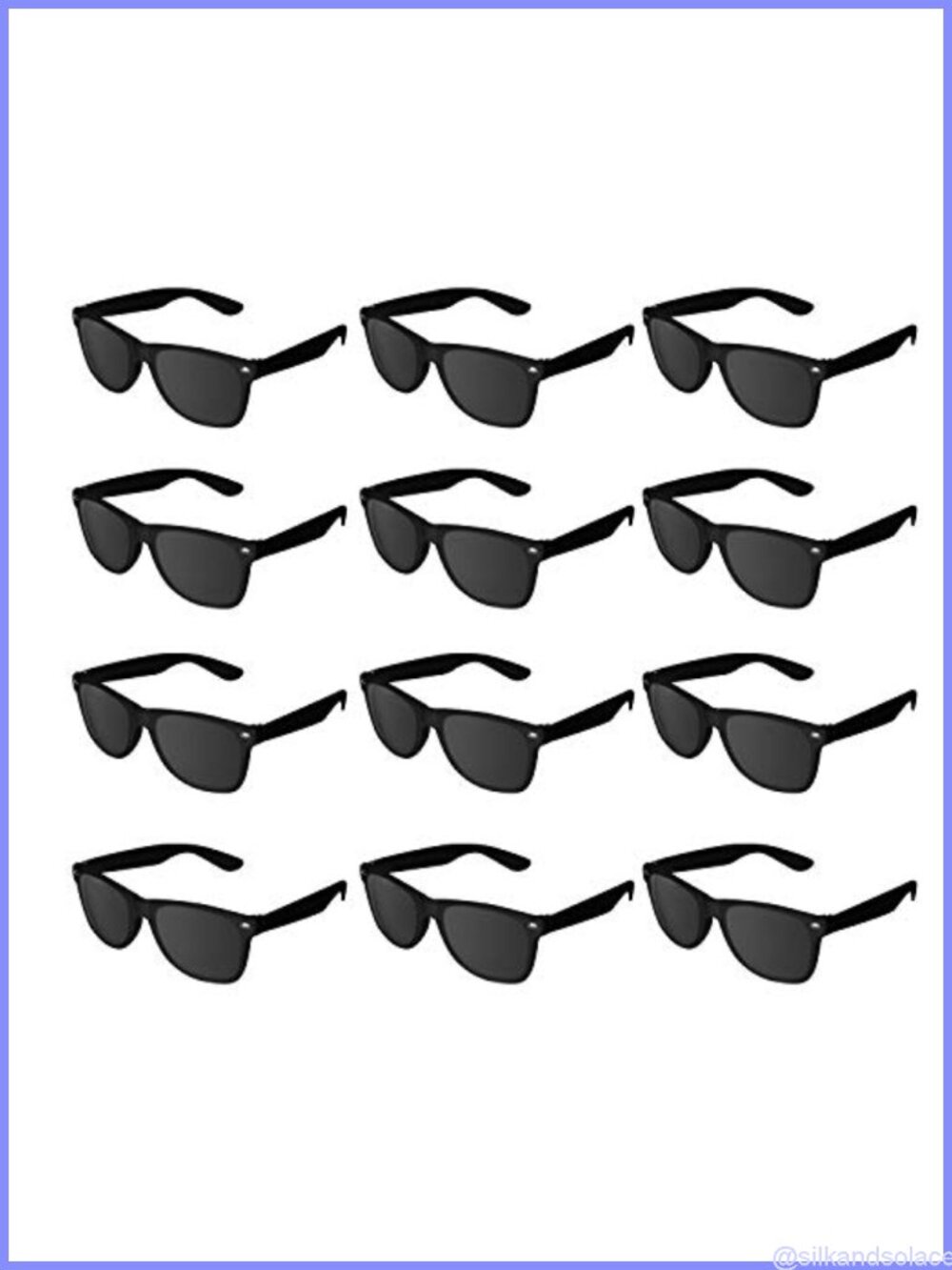 Retro Round Plastic Sunglasses 24 Pack Party Favors Adult Unisex